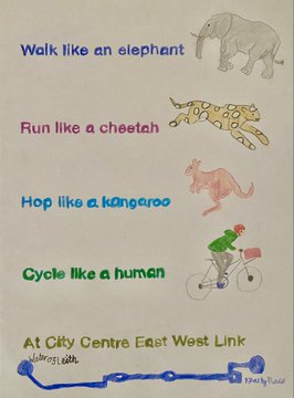 Winning poster from Isobel, St George Primary School.