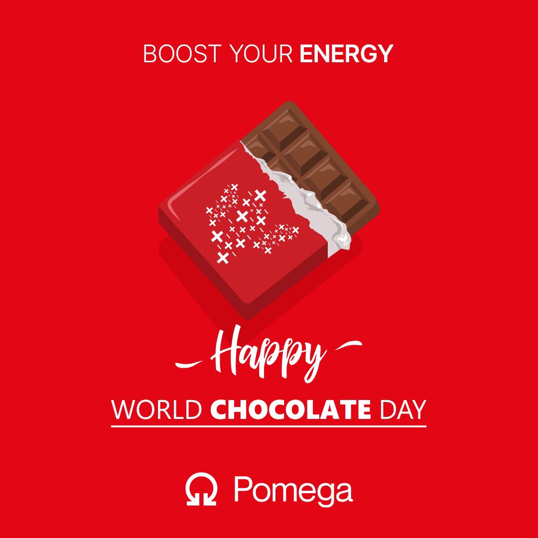 PomegaEnergy's tweet photo. Dünya Çikolata Günü! 🍫🔋
Tüm çikolata severlerin Dünya Çikolata Günü kutlu olsun. Enerjinizi arttırın ve fazlasını depolayın. ⚡
#Kontrolmatik #Pomega #WeAreInControl #FutureFormOfEnergy #EnerjininGelecekHali #controlyourenergy #kontr #worldchocolateday #dunyacikolata https://t.co/VjxqaJ7Vsb
