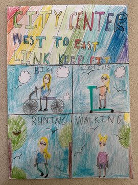 Winning runner-up Isabelle, from St George Primary School.