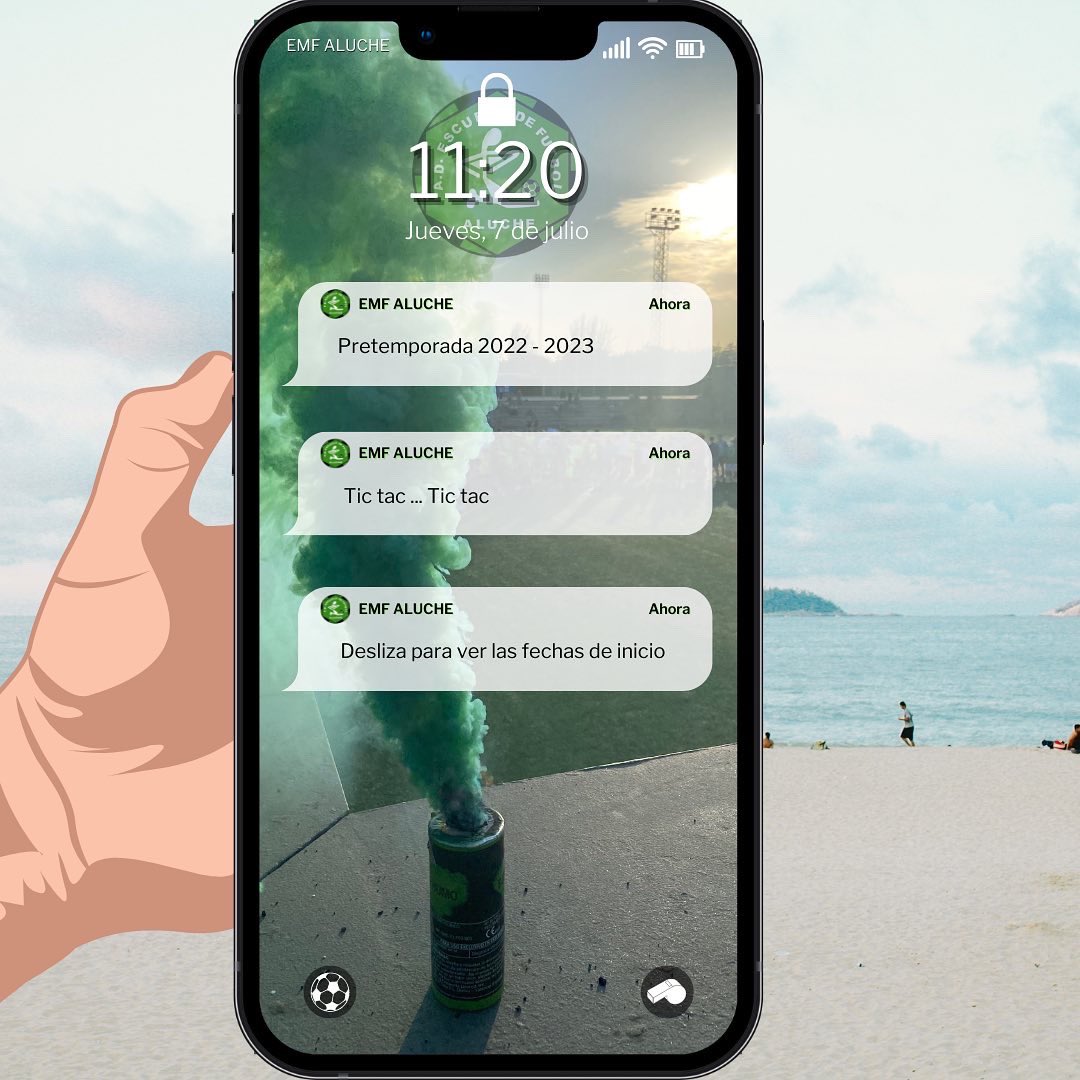 EMFALUCHE's tweet photo. 🚨 Fechas Pretemporada 2022/23

🏖 Había ganas de vacaciones y de playa… pero seguro que todos tenemos ganas ya de comenzar la pretemporada en Aluche 

☀️ Aprovechad las vacaciones y descansad para volver con las pilas bien cargadas

¡Se viene una temporada histórica! https://t.co/vqSAk0tiyq