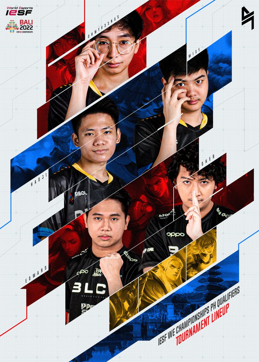 It's been awhile 🖤

Our tournament lineup for the IESF World Esports Championships PH Qualifiers features a familiar composition! Wish us luck as we compete this weekend for a spot in the PH Combine.

#BreakTheCode