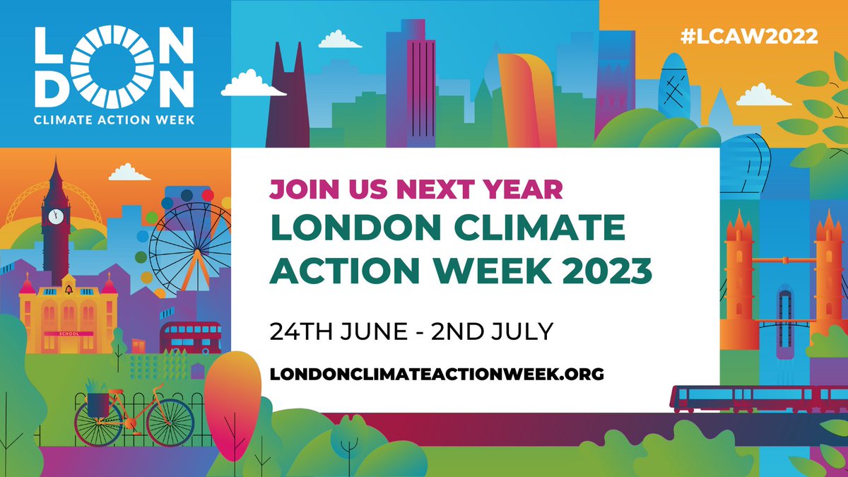 Thank you to everyone who helped to create, and who attended, #LCAW2022 🎉

Now save the date for #LCAW2023! 🗓️

We'll be back 24th June - 2nd July 2023, ready to drive forward global and local #ClimateAction 🚀

See you there 👋