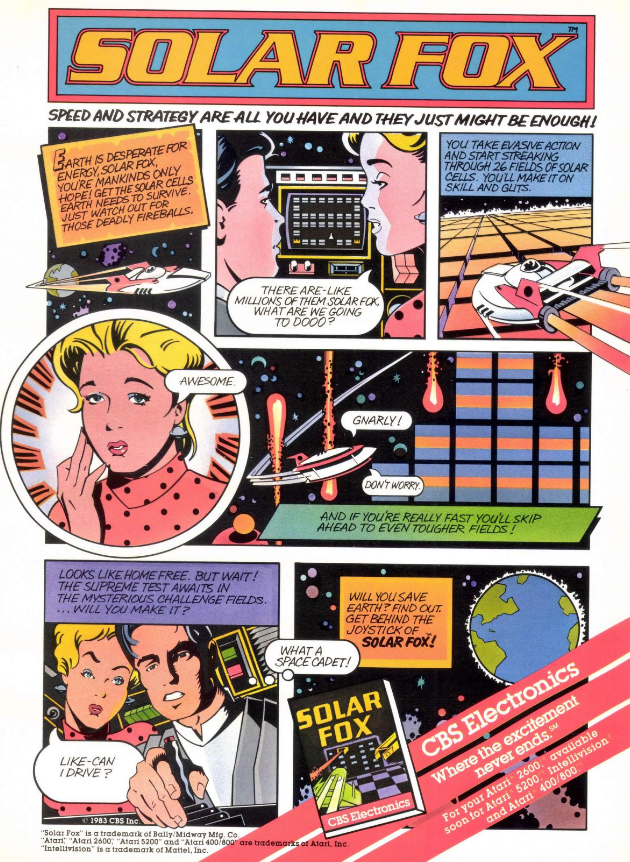 NicodemusFLT's tweet photo. #CBS #CBSElectronics 1983 #SolarFox #Atari https://t.co/8qeJ6BgaZq