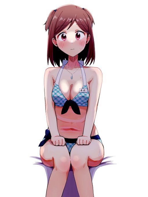 緊張しちゃう美咲ちゃん。 