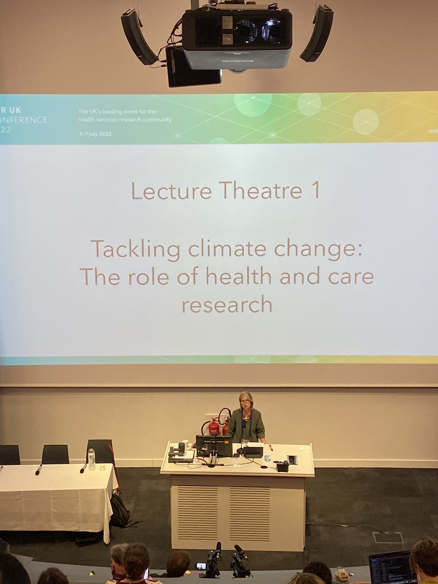 Tackling climate change: most adults in the UK express concern about climate change. However it is seen as happening elsewhere and not directly connected to health outcomes. We need to work harder at conveying the evidence on climate change effects to the public. #HSRUK22