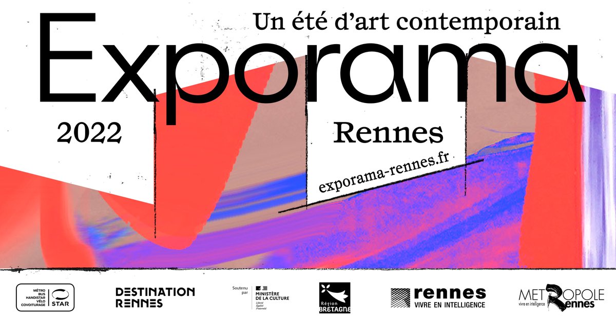 Exporama, le rendez-vous de l’art contemporain, est de retour cet été à Rennes !
Des expositions, des balades, des performances, des animations… Des dizaines de propositions pour passer un bel été sous le signe de l’art ! Le thème de cette année ? La fête dans tous ses états 🎉