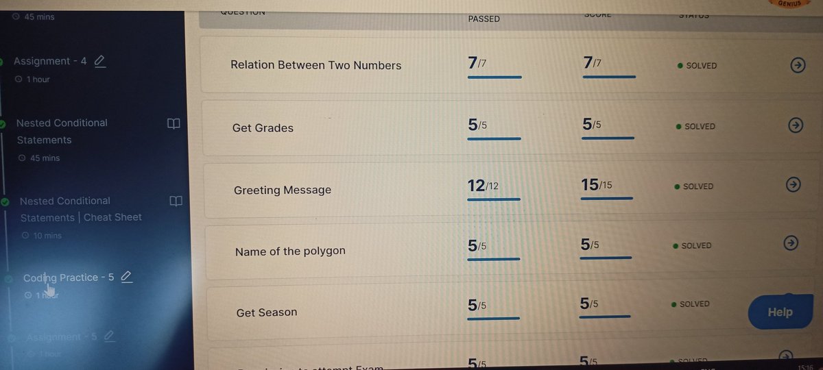 Divya_Vaddam's tweet photo. I have completed coding practice assignment questions in python #1hourofcode #nxtwave #ccbp https://t.co/cZQVcM52Gl