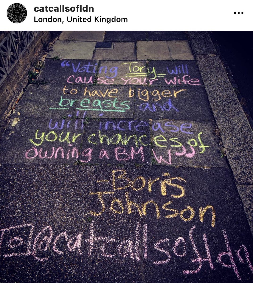 catcallsofldn's tweet image. Just a reminder that while Tory MP’s may be making a stand now, they knew exactly who Boris Johnson was when they were publicly backing their “friend” over and over again through every scandal. Remember it was too little too late when the next voting opportunity comes around.