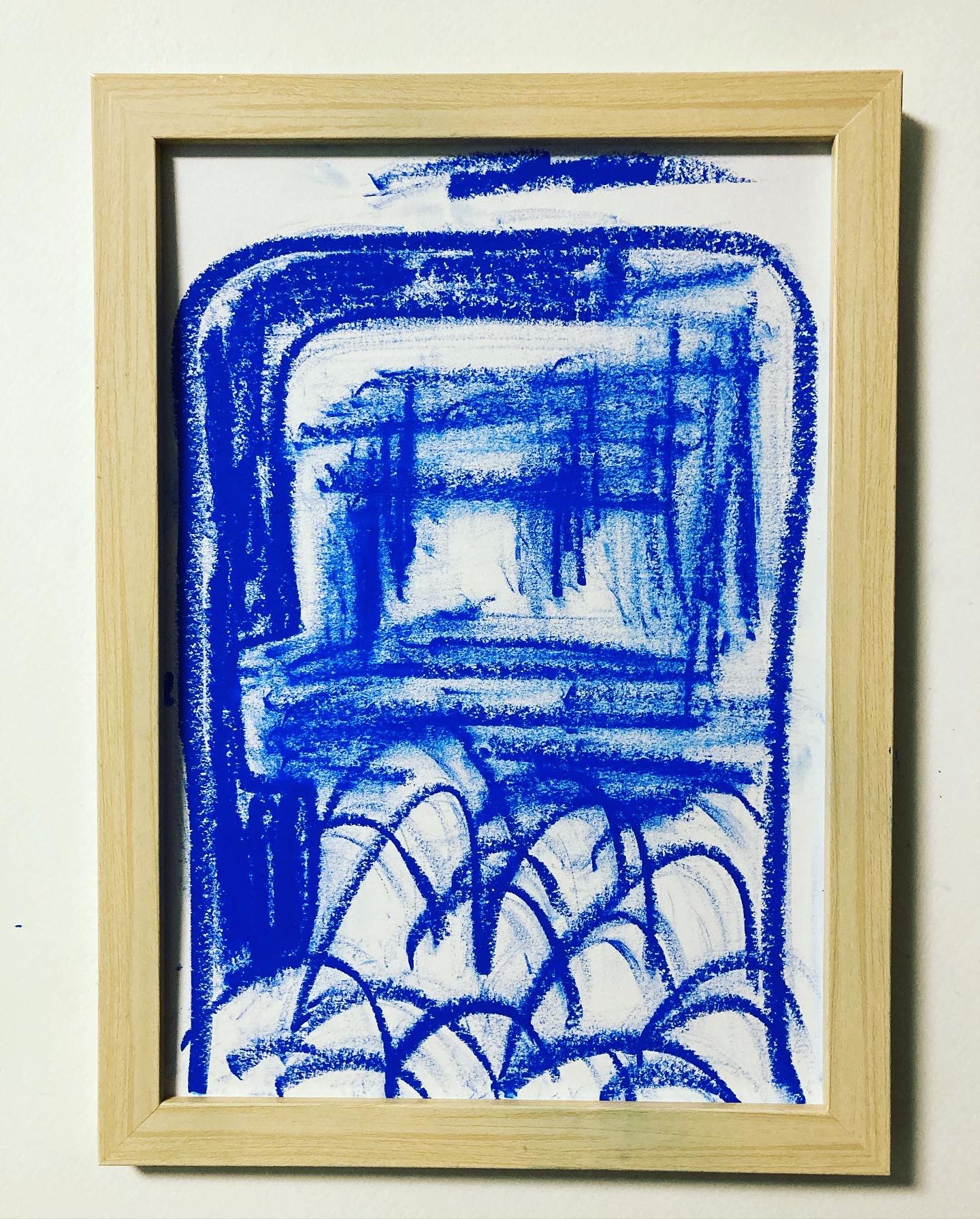 高級感 パステル ドローイング 無題 額装なし 絵画/タペストリ