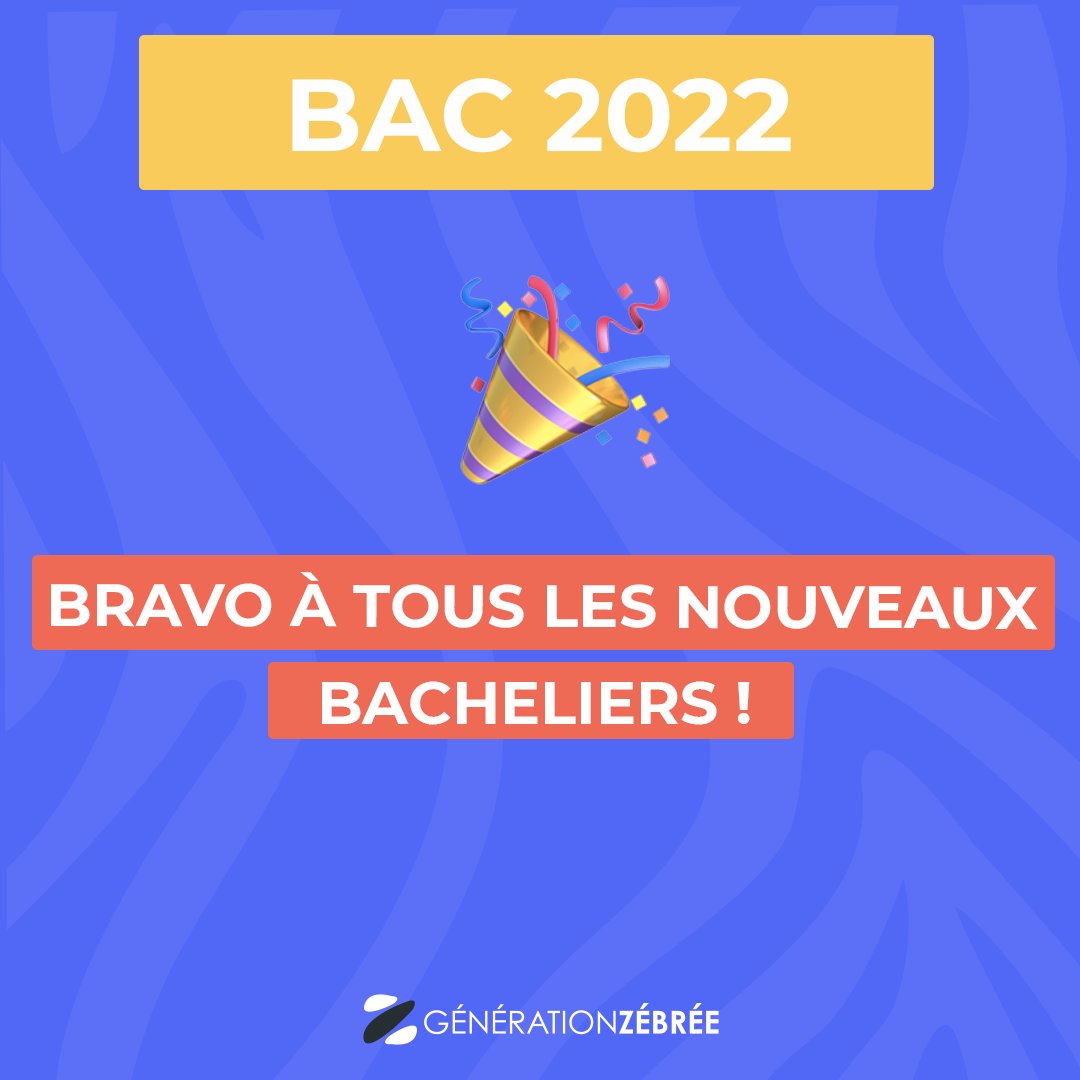 #BAC2022 Bravo à tous les #bacheliers 👏 ! Dis-nous en commentaire ta mention 🎉🤩

#resultatbac #lyceens #terminales #admis #bachelier #admission #vacances #juillet #été #parcoursup #Parcoursup2022 #etudiant #lyceen #postbac #voeux #studygramfr