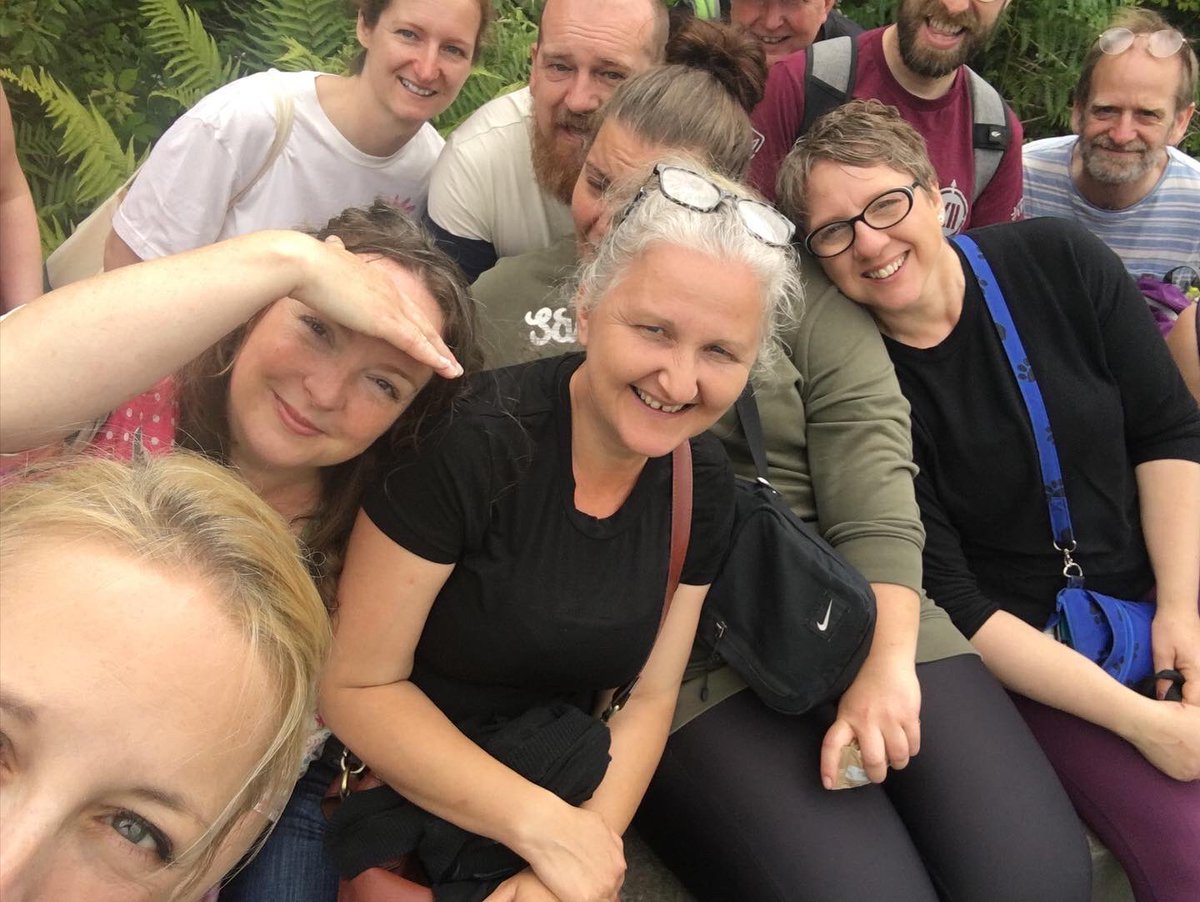 We’re very grateful to have had the opportunity to participate in our college wide Wellbeing Day @nptcgroup Some CVP staff took a beautiful walk along the R.Burton trail to visit the memorial stone of our friend &amp; colleague Curly Car ❤️ Wonderful memories of Carolyn Gammon.