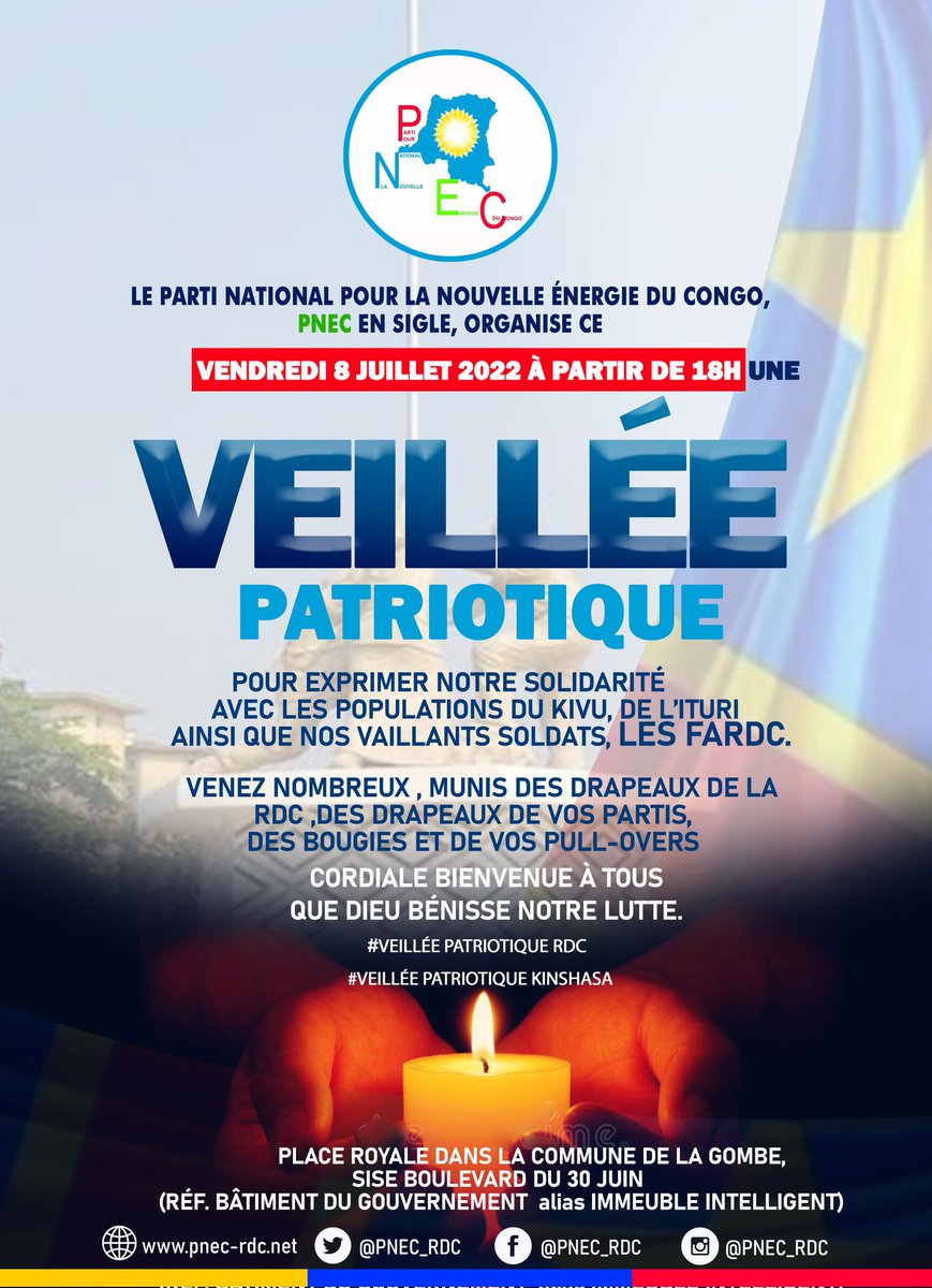 Tresor_Kabimbi's tweet photo. @didoschabw @MilaSem15 @PNEC_RDC eza kaka. Venez ce vendredi 8 juillet 2022 à 18H à la  place royale de la Gombe pour voir de vos propres yeux. #veilléepatriotiquerdc https://t.co/NQeuJvWbLN