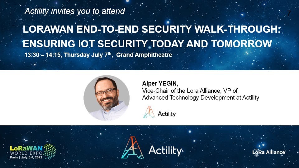 Don't miss @AlperYegin and experts from @MultiTechSys @senetco @oxitofficial and @SemtechCorp at the @LoraWANWorldExpo at a must-watch session explaining how and why #LoRaWAN incorporates and implements security in every step of the #IoT end-to-end process bit.ly/3zgzsT