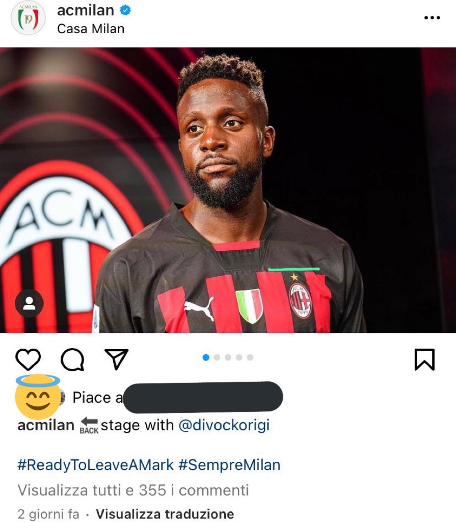 lucaguerrini_'s tweet photo. Penso che il Milan sia un po’ indeciso su come posizionare  loghi vari https://t.co/aCL9Ad7jek