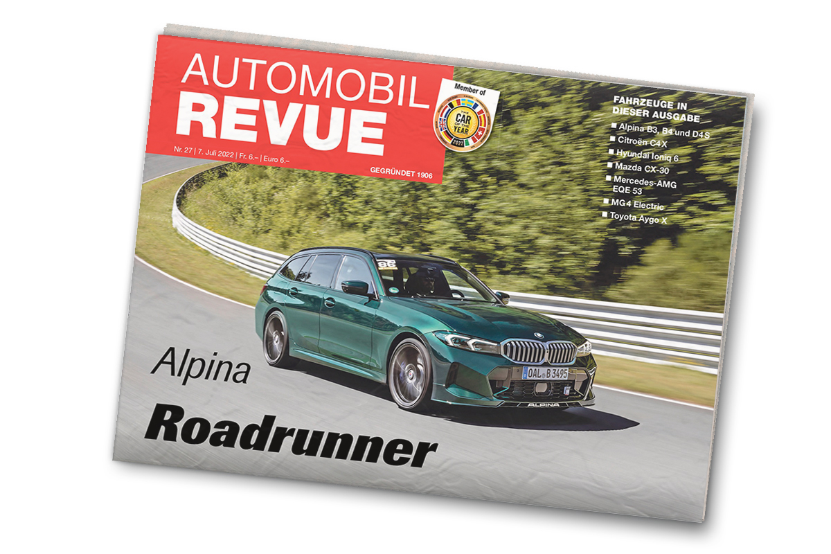 AUTOMOBIL REVUE Ausgabe 27/2022: Alpina B3, B4 und D4S | Mercedes-AMG EQE 53 | Mazda CX-30 | Astra-Chef Jürg Röthlisberger – mailchi.mp/automobilrevue…
