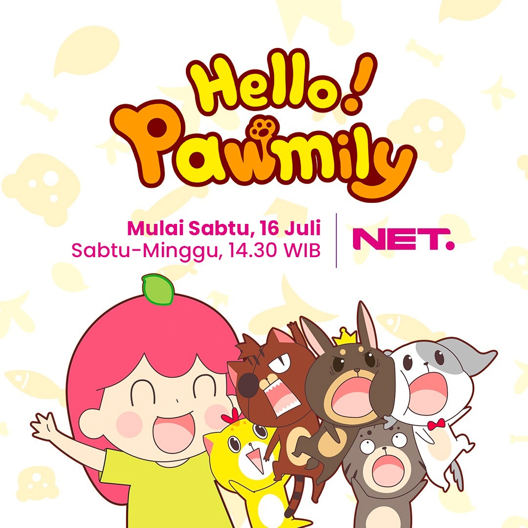 mdtvindonesia's tweet photo. Miauw miauw miauw.. miauw miauw miauw.. miauwwww...

HELLO PAWFAMILY mulai Sabtu, 16 Juli setiap Sabtu dan Minggu jam 14.30 WIB #NETFamily https://t.co/17825el13Q