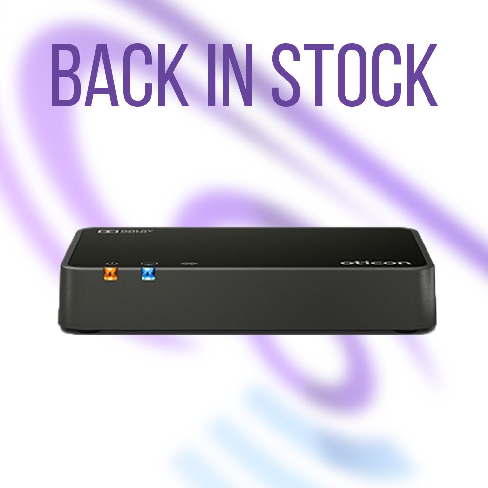 HA_Accessories's tweet image. ⭐OTICON 3.0 TV ADAPTER BACK IN STOCK⭐

The Oticon 3.0 Tv Adapter provides a wireless connection straight from your TV to your compatible hearing aids!

They are sure to be SOLD OUT SOON so get your hands on one whilst you can! 👉ow.ly/YS6050JPomj