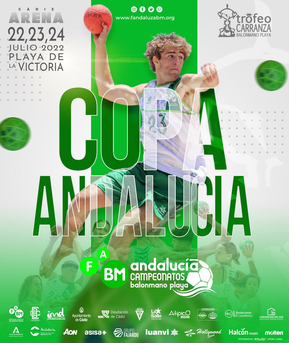 Cádiz C.F. Zonabalomano (@cadizcfzona) on Twitter photo Nuestra ciudad acogerá los próximos días 22, 23 y 24 de julio, la Final de la Copa de Andalucía (Trofeo Carranza) de Balonmano playa! <a href="/FAndaluzaBM/">Federación Andaluza de Balonmano</a> <a href="/imdcadiz/">imdcadiz</a> <a href="/cherra13/">cherra</a> <a href="/JM_Kichi/">José María González 'Kichi' ۞</a> <a href="/AndaluciaJunta/">Junta de Andalucía</a> <a href="/DeporteAND/">Andalucía es Deporte</a> <a href="/diputacioncadiz/">Diputación de Cádiz</a> <a href="/ComunidelSur/">Comunidades del Sur</a> <a href="/Cadiz_CF/">Cádiz Club de Fútbol</a> <a href="/AdeplaCadiz/">ADEPLA</a> Nuestra ciudad acogerá los próximos días 22, 23 y 24 de julio, la Final de la Copa de Andalucía (Trofeo Carranza) de Balonmano playa! <a href="/FAndaluzaBM/">Federación Andaluza de Balonmano</a> <a href="/imdcadiz/">imdcadiz</a> <a href="/cherra13/">cherra</a> <a href="/JM_Kichi/">José María González 'Kichi' ۞</a> <a href="/AndaluciaJunta/">Junta de Andalucía</a> <a href="/DeporteAND/">Andalucía es Deporte</a> <a href="/diputacioncadiz/">Diputación de Cádiz</a> <a href="/ComunidelSur/">Comunidades del Sur</a> <a href="/Cadiz_CF/">Cádiz Club de Fútbol</a> <a href="/AdeplaCadiz/">ADEPLA</a>