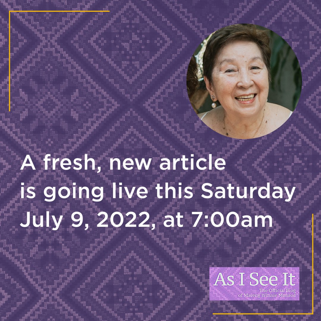 See you on Saturday, folks! marengwinniemonsod.ph #asiseeit #marengwinniemonsod