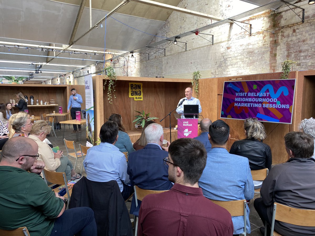 chris_armstrng's tweet photo. Great to see @VisitBelfastOrg coming out to #EastSide this morning to share exciting plans for promoting our city’s neighbourhoods this summer and beyond @EastSidePship https://t.co/43QxpdZkyq