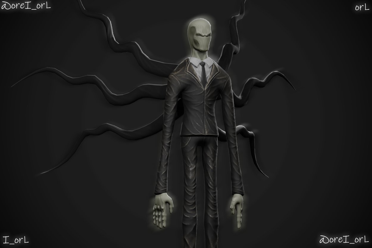 I_orL on X: slender man 3d model (rigged) #RobloxDev #Roblox #slenderman  #b3d  / X