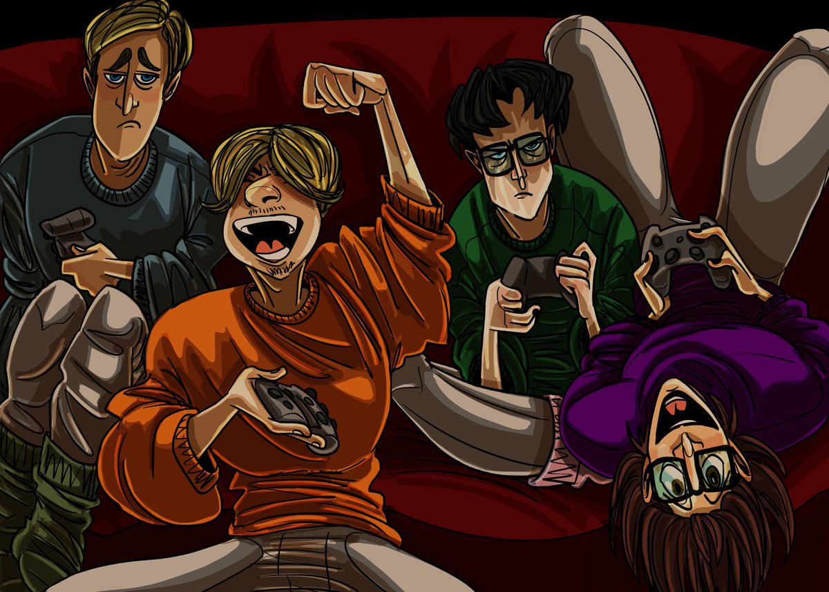 giudrawsstuff's tweet photo. Vets videogame night 🎮

"Michehan for the win!"

#進撃の巨人 #Levihan #AttackonTitan #myart #veterans #surveycorps #videogames #eruri #eruhan #erurihan #michezacharias #erwinsmith https://t.co/IT2ZkPjPcF