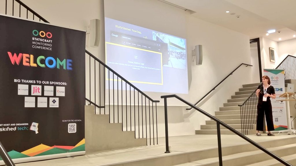 statscraft's tweet photo. Amazing talk by @natashzCh from @helios_io on #OpenTelemetry - a deeper dive than hello world examples

#statscraft #tlvcommunity https://t.co/v5XX1U8YHj