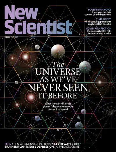 Cover of this week's New Scientist magazine - 'The universe as we've never seen it before' 