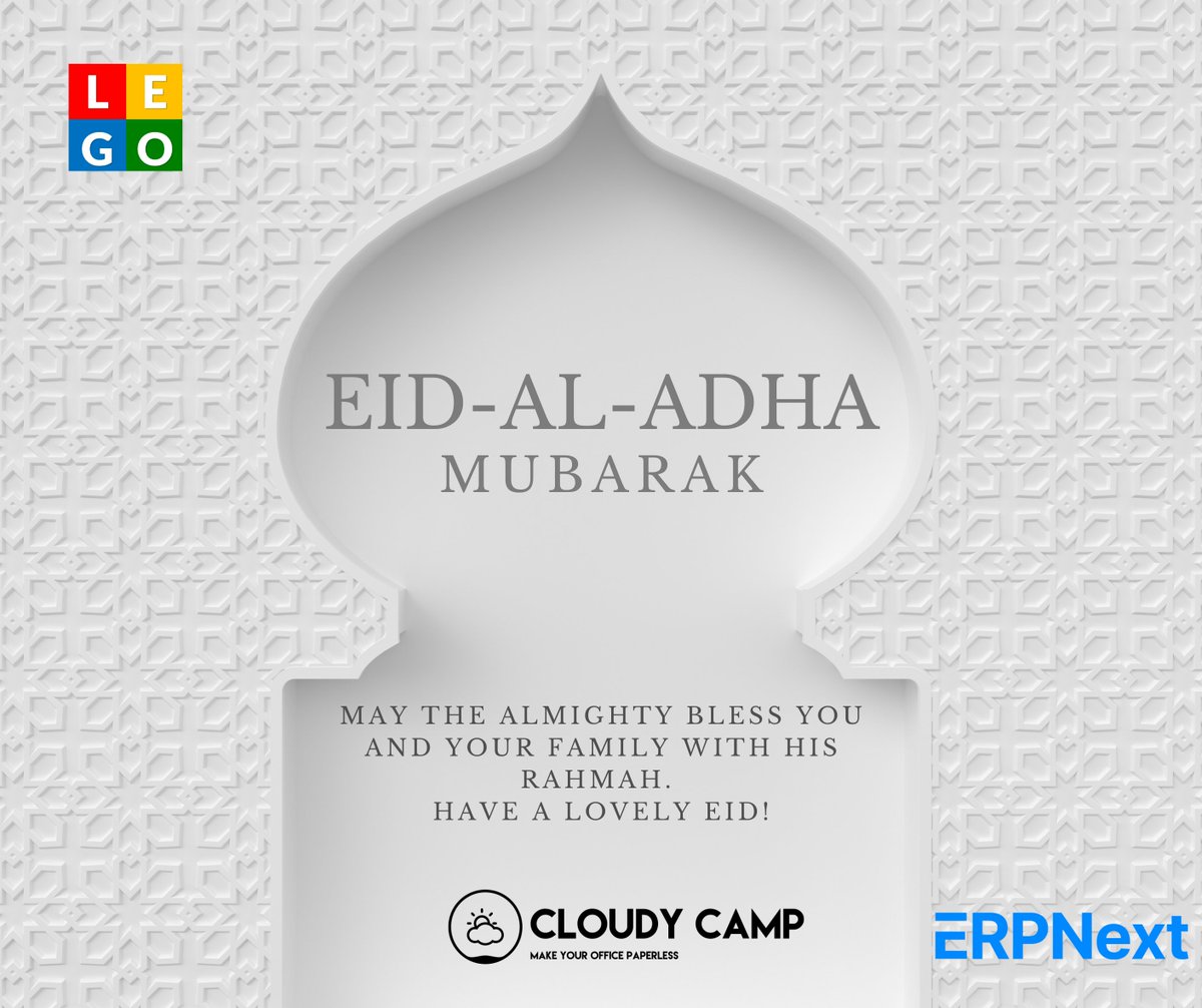 mohammadriyad00's tweet image. “May Allah bless you with a year full of opportunities and success…. Wishing you and your loved ones a very Happy EID-Ul-Adha Mubarak.”

#ERPNext #ERP_Solution #Point_of_Sales #HRIS #ERP #HRM #POS
