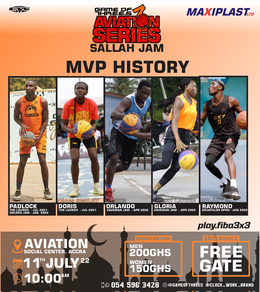 clockwork_brand's tweet photo. Game of threes has witnesses amazing talent in a year. every MVP came with their own kinda spice and they are all sharing the floor this Monday at the Aviation Social Center.
---- WHO IS YOUR FAVOURITE MVP? ----
             ----- TAG YOUR MVP ------
#Gameofthrees #Aviationseries https://t.co/8tMCqJWNHm
