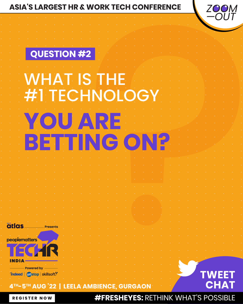 PeopleMatters2's tweet photo. Moving Ahead, here comes the next question of the day! #TechHRIN https://t.co/4flXLeoltc
