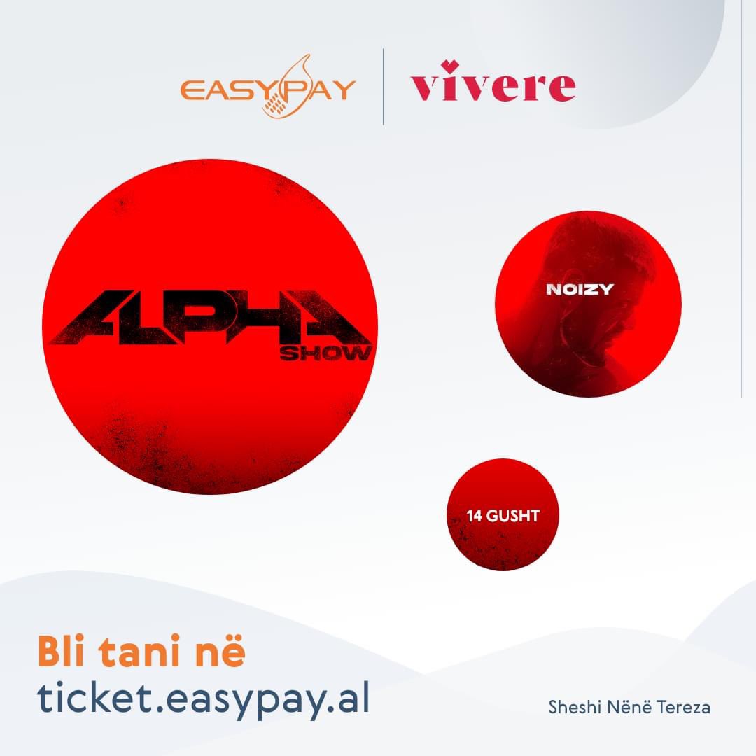 EasyPay_al's tweet photo. 👉Hyr në https://t.co/XNTPhYaOXn zbulo super surprizën e NOIZY me #AlphaShow për të gjithë adhuruesit e muzikës 👉Hip Hop (Rhythm &amp; Poetry). 

👉Paguaj në https://t.co/GTP8c44bGd online me 💳Visa/Mastercard
👉Paguaj tek Agjentët në  https://t.co/NeoKDQAtBq. https://t.co/cV9Tenb7Eu