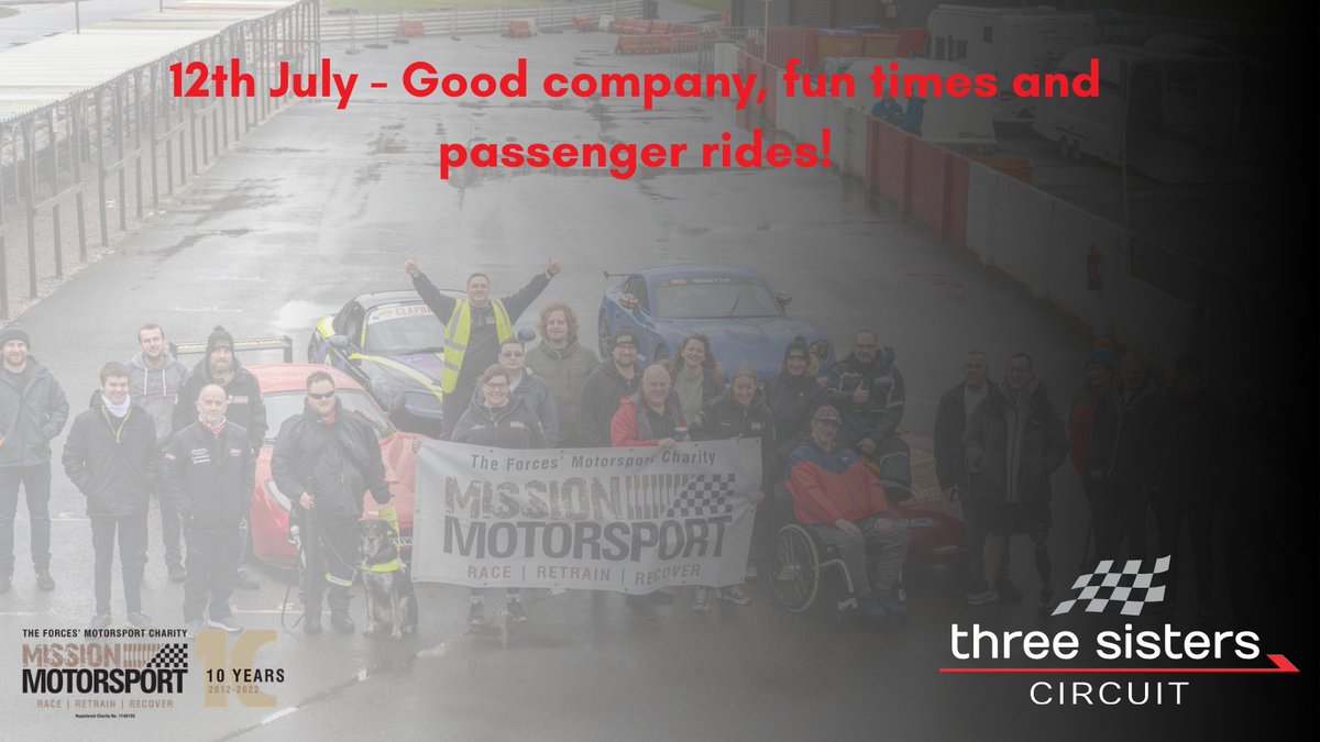 Missionmotorspt's tweet photo. 📢We're heading to @3SistersRace, the North West's most challenging race track on the 12th of July hosting #Veterans &amp; their families:
🏁 Enjoy passenger rides
🏁Access Support
🏁Forge new friendships
Want to join us? Register👇👇
https://t.co/0Hlj1E2t3z

#RaceRetrainRecover https://t.co/Nu1J5AmRbR