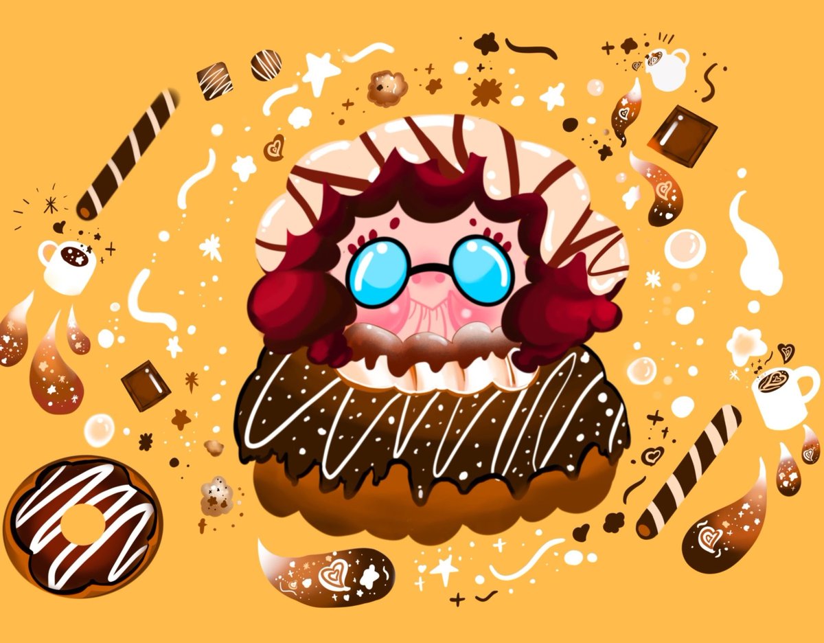 fryfishy_arts's tweet photo. chocolate grandma 巧克力婆婆
#procreate #digitalpainting #digitalart #illustration #cute #deesert #chocolate #donut https://t.co/BTBh4ZwsNU https://t.co/Dd06HcrTzq