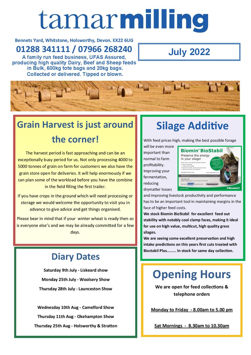 tamarmilling's tweet image. July Newsletter 🐄