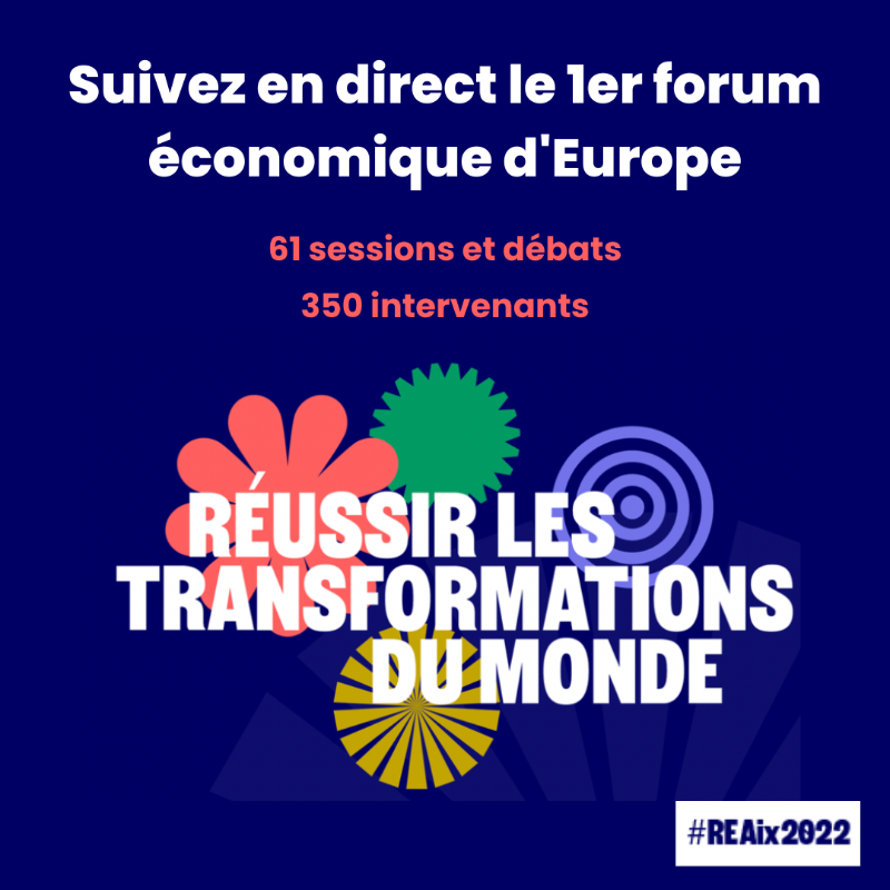Cercle_eco's tweet photo. #REAix2022 Toute l’après-midi, suivez en direct nos sessions : démocratie, travail, industrie, inflation, Europe, innovation, climat, santé, agriculture, défense…