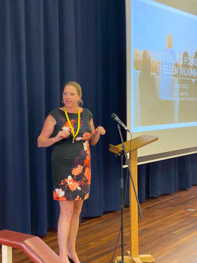 Our brilliant CEO, Elly, had the honour of speaking at the Ellen Wilkinson School for Girls' wonderful Raising Aspirations Conference this morning.

She spoke about the power of #volunteering as well as how to get involved with our fantastic #EalingYoungChampions 🏆

#YoungEaling