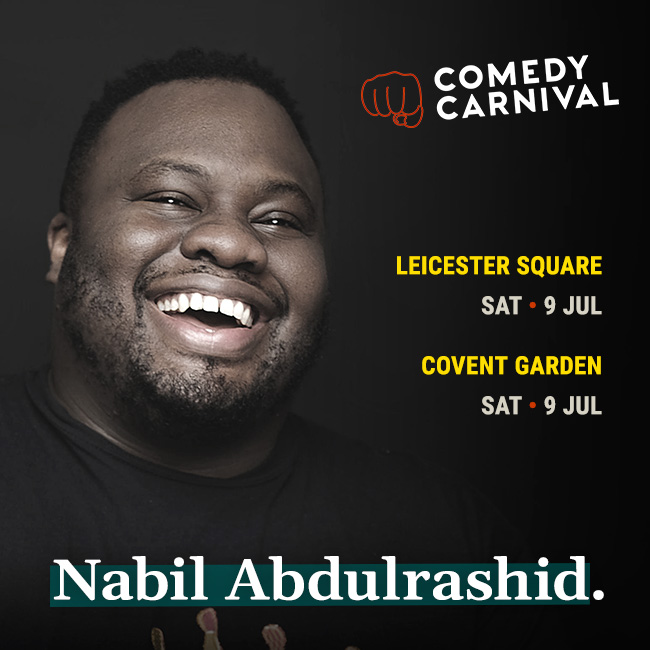 Comedy Carnival (@comedycarnival) on Twitter photo Hard-hitting stand up comedy this Saturday night, feat.
@nabilu, <a href="/luketoulson/">Luke Toulson</a>, @pthornecomedian, and <a href="/phildins/">Phil Dinsdale</a> as MC.
Tickets: comedycarnival.co.uk/covent-garden/
Doors 7:30pm - 8:30pm. Show 8:30pm - 10:30pm Hard-hitting stand up comedy this Saturday night, feat.
@nabilu, <a href="/luketoulson/">Luke Toulson</a>, @pthornecomedian, and <a href="/phildins/">Phil Dinsdale</a> as MC.
Tickets: comedycarnival.co.uk/covent-garden/
Doors 7:30pm - 8:30pm. Show 8:30pm - 10:30pm