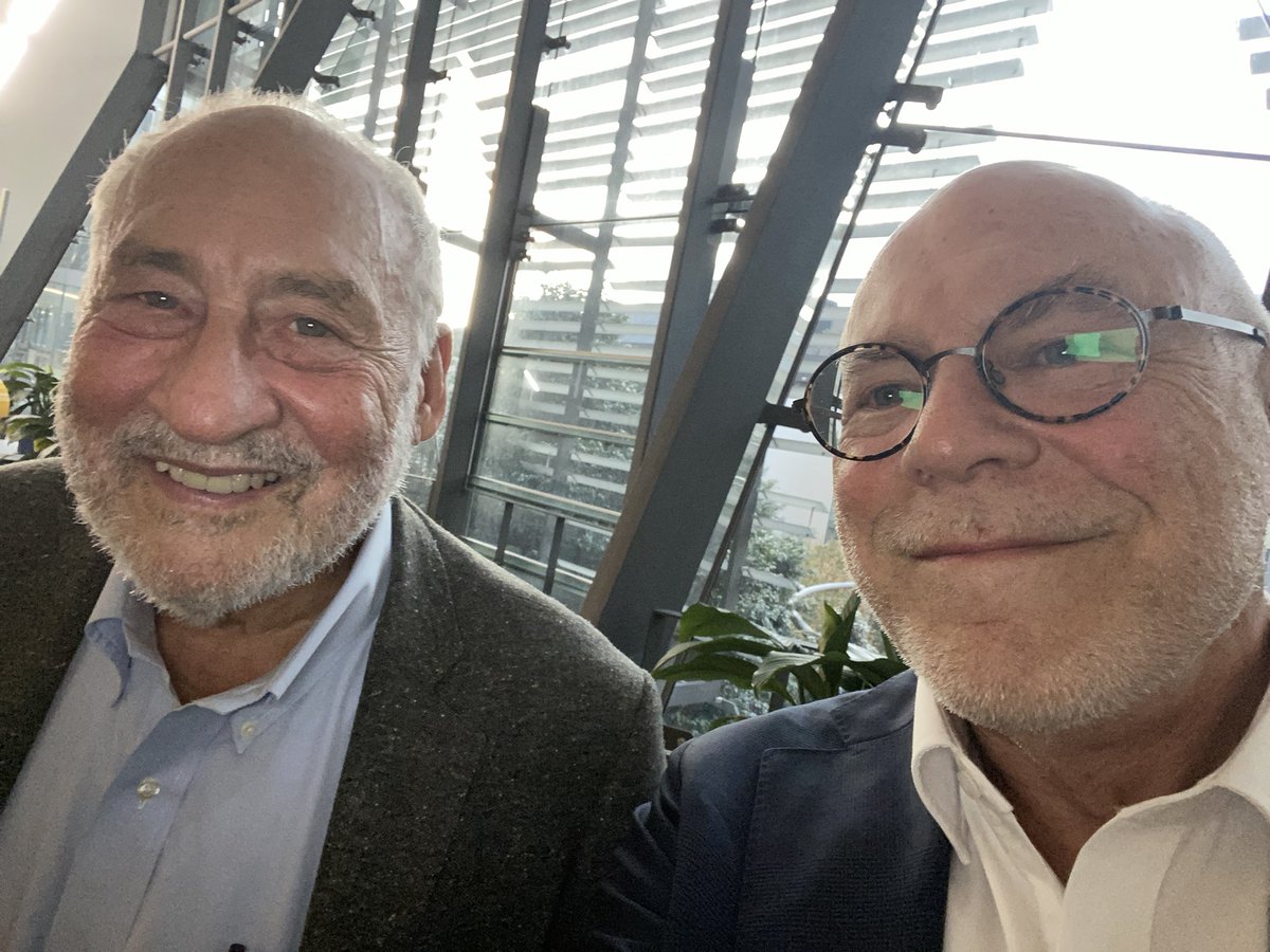 ProfRoyGreen's tweet photo. Wonderful to host @JosephEStiglitz on Technology &amp; Industrial Policy - “do we want it to save labour or save the planet” 🌎 Video recording to follow @UTSEngage @TheAusInstitute https://t.co/vLMkQWpL7Q