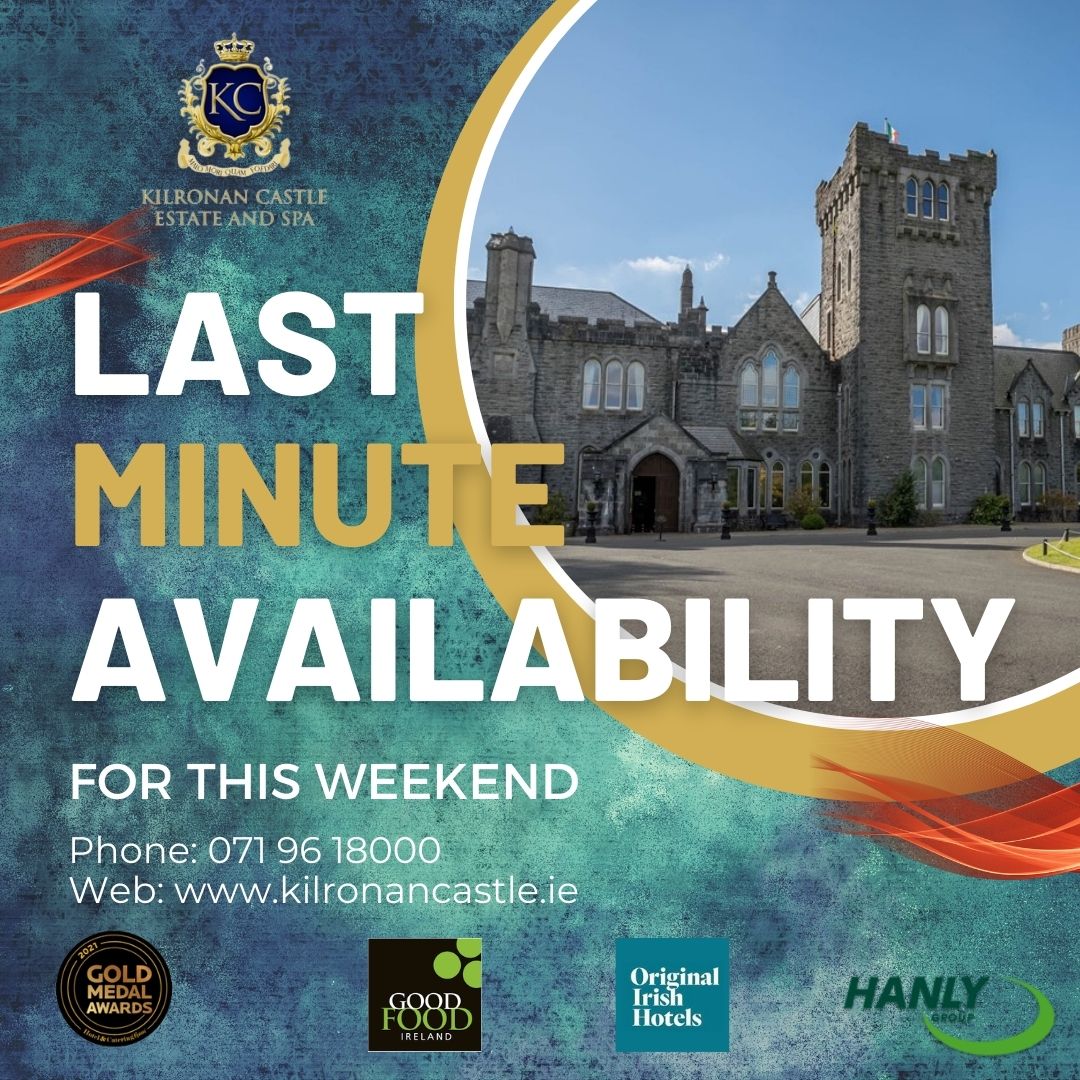 Grab a fantastic deal and experience a true castle experience.
Visit: kilronancastle.ie or click Link in our Bio