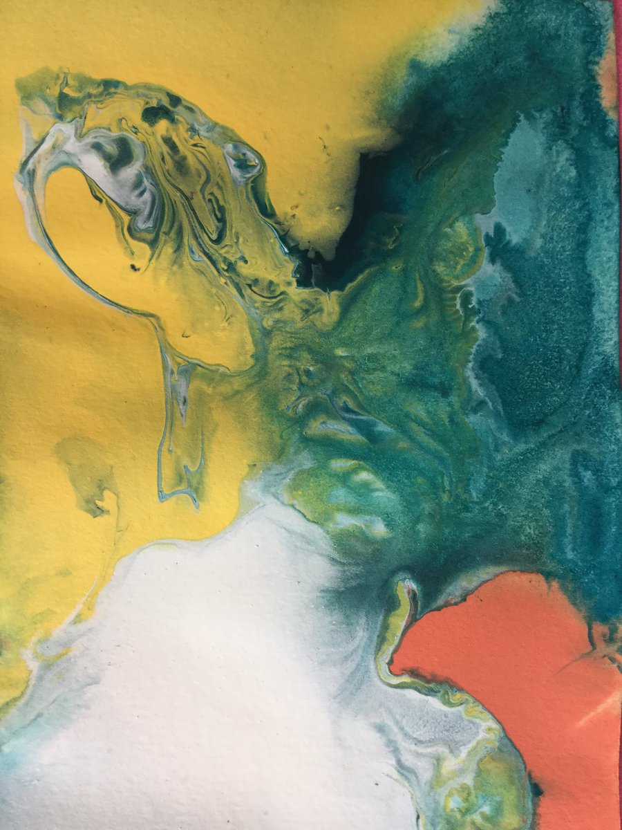 CarrdusArt's tweet photo. Our year 6 visual medicine art work - paint pouring #suzettecough #visual medicine #acrylic https://t.co/Kdf9W6ONOK