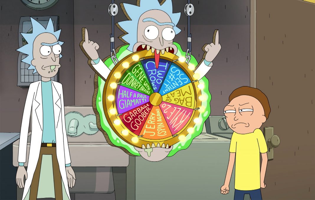 MythagoRick's tweet photo. Anyone else think we should just spin a fancy wheel from now on to choose a new PM? #TwoCrows #BorisResigns https://t.co/gosBN2kv4d
