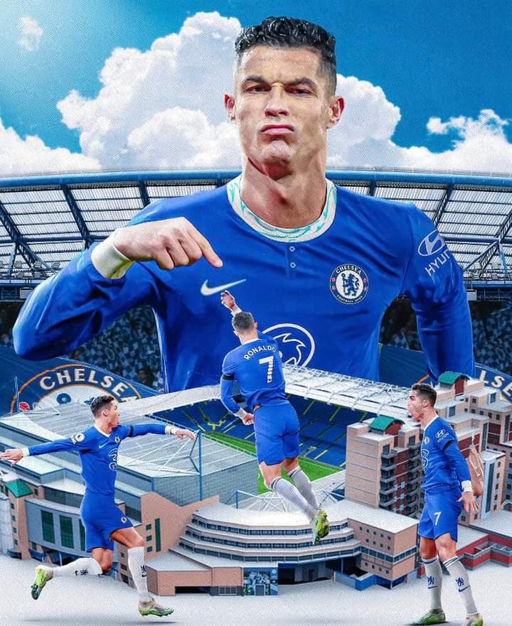 ronaldo in chelsea jersey