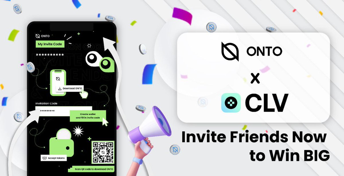 🍀 800K+ users can now manage their @CLV_org assets and access #CLV dApps via 
<a href="/ONTOWallet/">ONTO Wallet - Web3 Gateway</a>🔥

Join the ongoing #ONTO #Refer2Earn campaign🥳, invite your friends, and win BIG rewards!💰 

🙌The more you invite, the more you WIN!

21,500 $ONG awaits!👇

medium.com/onto/onto-is-l…