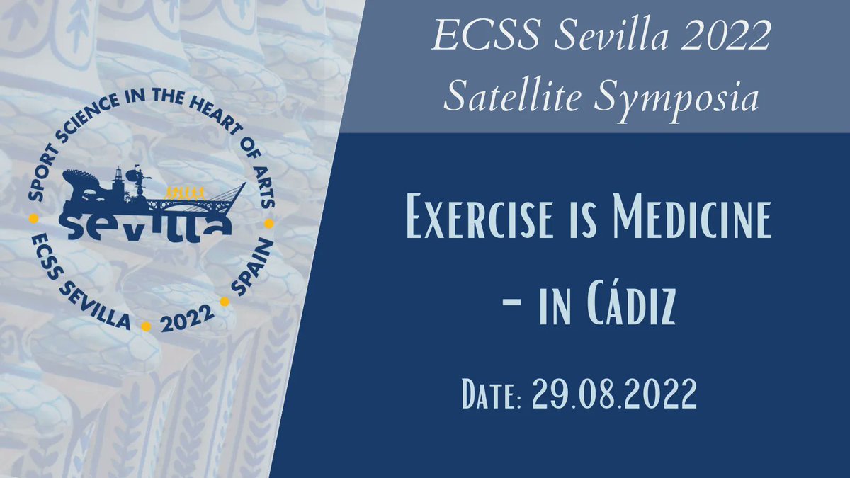 ECSS (@e_c_s_s) on Twitter photo Join us on August 29 for the Satellite Symposia - “Exercise Is Medicine (EIM)” Symposium organized by EXERNET.
Register now!
More info - bit.ly/3AwhLQp
<a href="/EIMnews/">Exercise is Medicine</a> Join us on August 29 for the Satellite Symposia - “Exercise Is Medicine (EIM)” Symposium organized by EXERNET.
Register now!
More info - bit.ly/3AwhLQp
<a href="/EIMnews/">Exercise is Medicine</a>