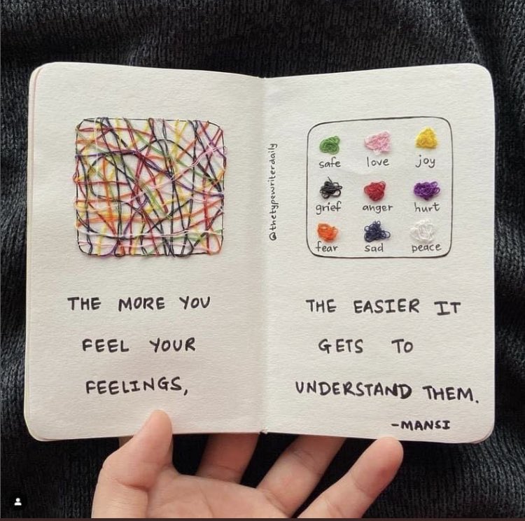 Is a difficult true, that we spend all our time avoiding our feeling. There are whole industries built to help us do just that. But the best and only way to be more settled and feel them, acknowledge them, hear what they are telling us and move through them 💜
