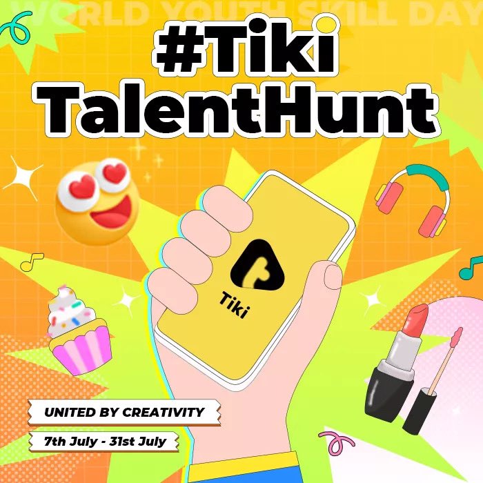 TikiAppOfficial's tweet photo. Join our latest hashtag campaign #TikiTalentHunt #UnitedByCreativity and win a chance to be our Blue Verified creator 🌺
Download Tiki app
Google Play Link: https://t.co/olSLjQMKQE
Play Store Link: https://t.co/CWBIfwby70
#Tiki #Tikiapp #TikiAppOfficial https://t.co/hspjkVq9G1