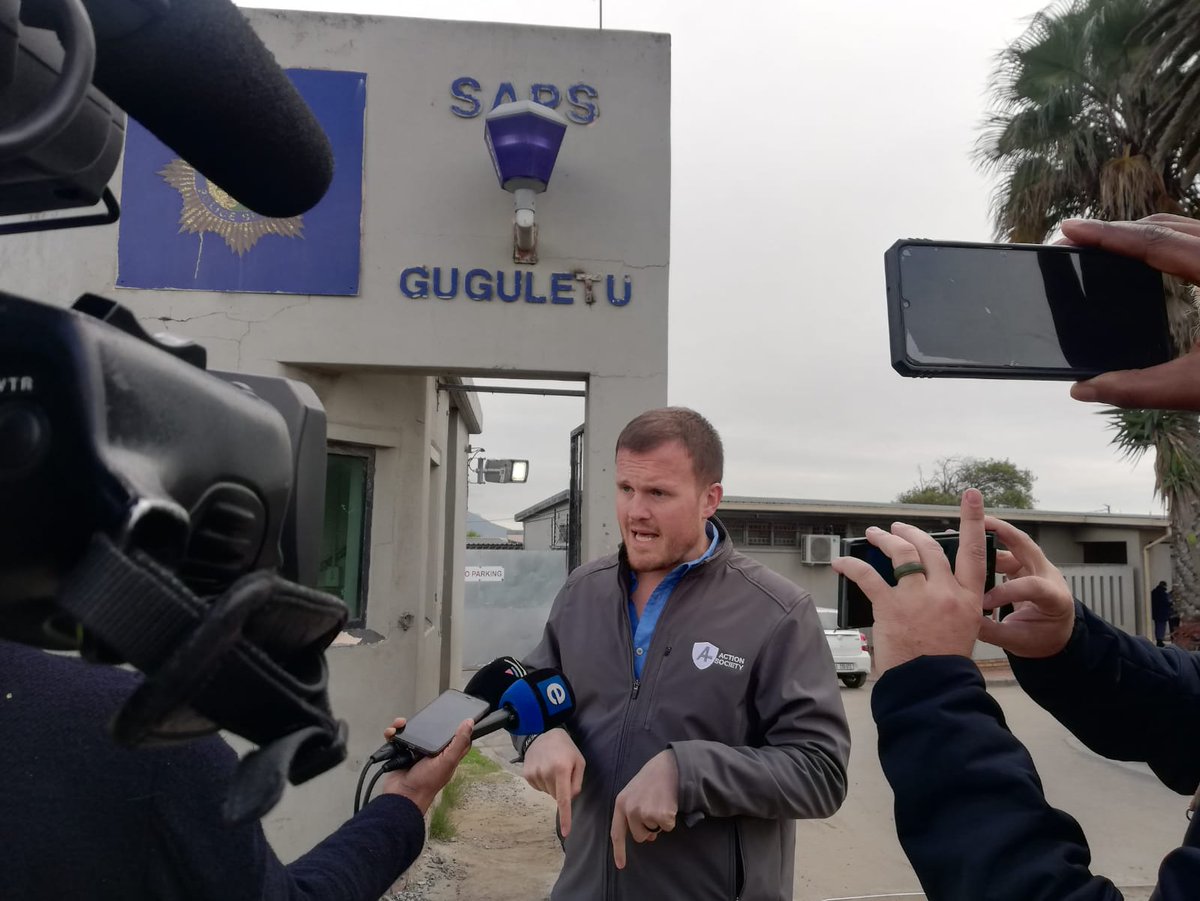 I just laid charges against police minister Bheki Cele and the SAPS members from Tuesday's altercation  in Gugulethu. #CeleMustGo <a href="/ActionSocietySA/">Action Society</a>