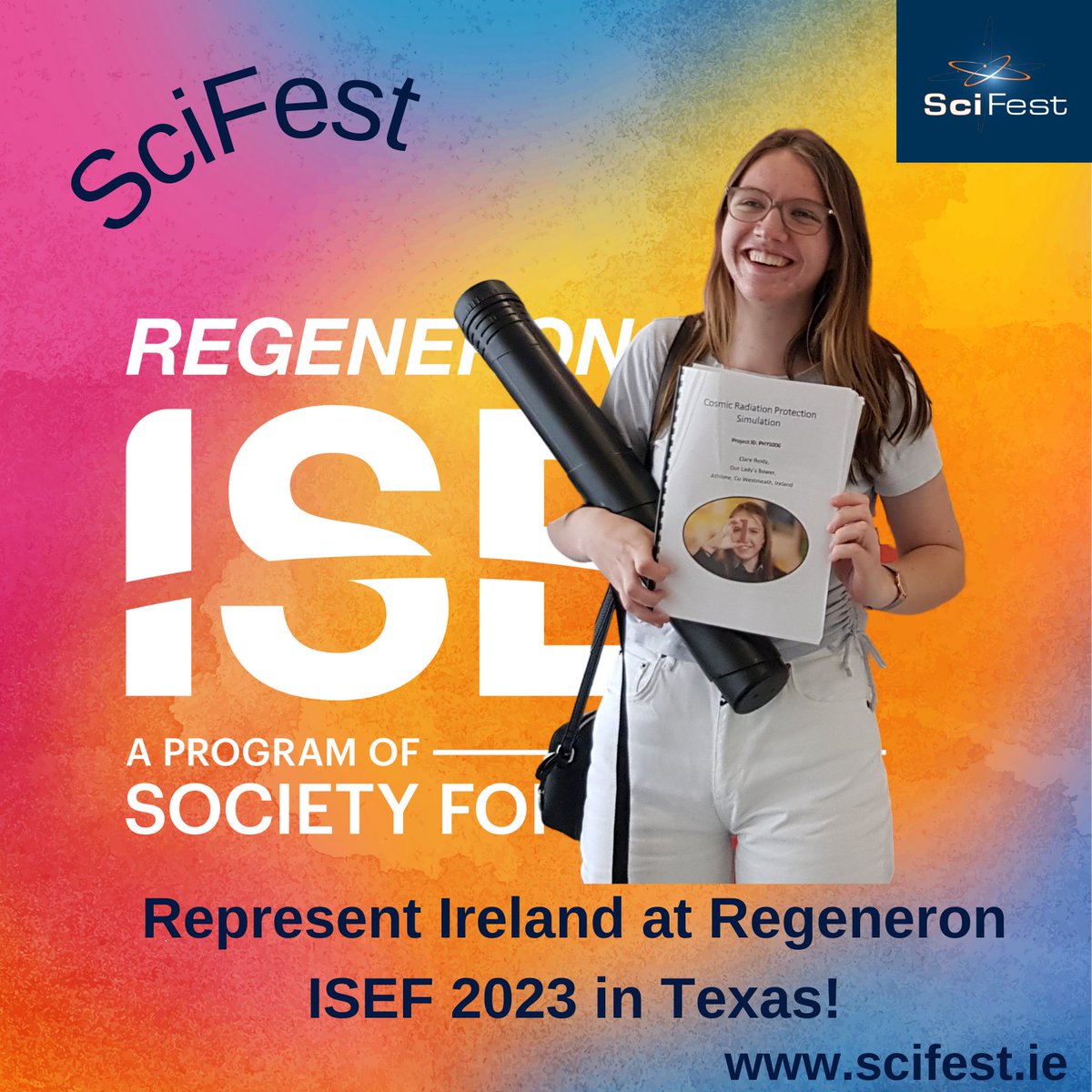 Dare to Dream? Clare Reidy <a href="/OLBAthlone/">Our Lady's Bower</a>, SciFest STEM Champion 2021 represented 🇮🇪 at Regeneron ISEF 2022 in Atlanta. The SciFest STEM Champion/s 2023 will represent 🇮🇪 <a href="/Regeneron/">Regeneron</a> ISEF in Dallas, Texas in May 2023. This could be you! <a href="/PdstStem/">PDST POST PRIMARY STEM</a> <a href="/JctScience/">JCT Science</a> <a href="/siliconrepublic/">Silicon Republic</a> #STEM