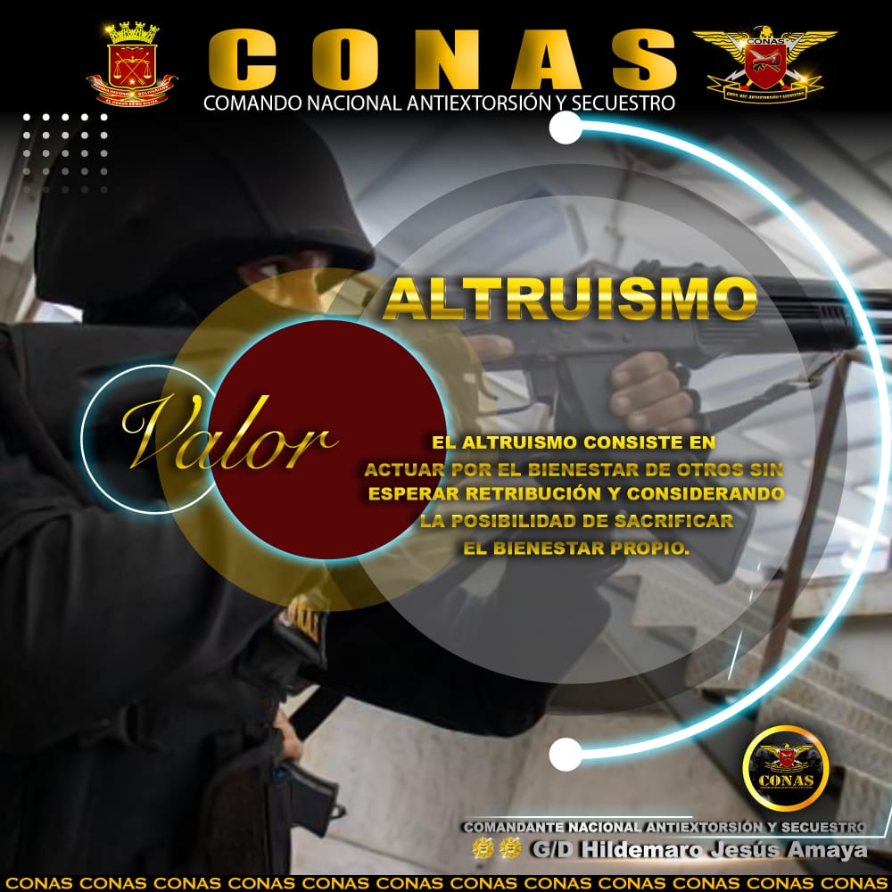 #7Jul 📌|ALTRUISMO| el altruismo consiste en actuar por el bienestar de otros son esperar retribución y considerando la posibilidad de sacrificar el bienestar propio. #CONAS #GaesYaracuy